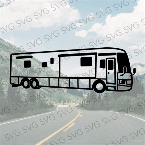 Class A Svg Class A Camper Camping Class A Svg Motorhome Svg Camper Cut File Camper Cutting