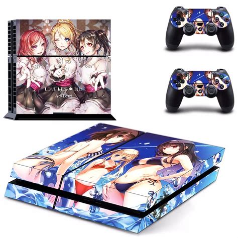 Anime LoveLive PS4 diseño piel consola de juegos sistema plus 2