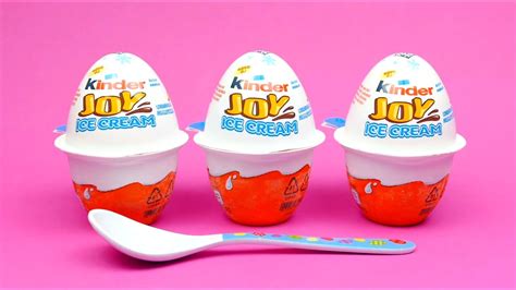 New Kinder Joy Ice Cream Surprise With Toys Youtube