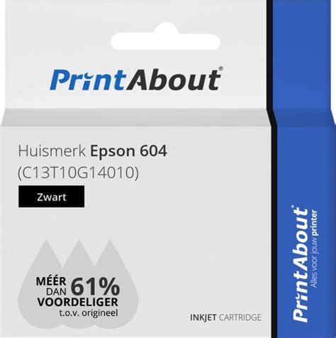 Printabout Huismerk Inktcartridge C T G Zwart Geschikt