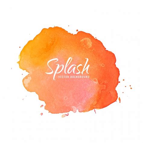 Mano Dibujar Colorido Fondo Acuarela Splash Vector Gratis