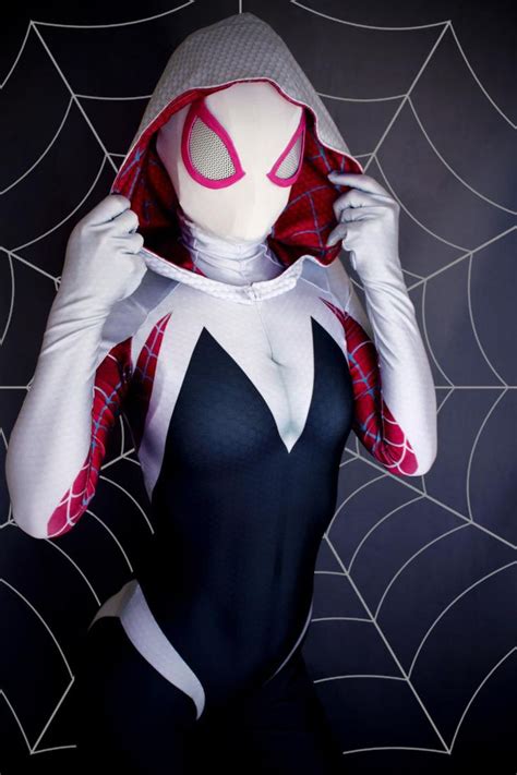 Spider Gwen Masked 2 By Aprilrii On Deviantart Spider Gwen Cosplay