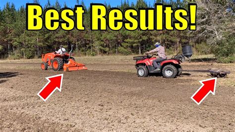 How To Plant Food Plots In 3 Easy Steps With A Tiller And Cultipacker Youtube