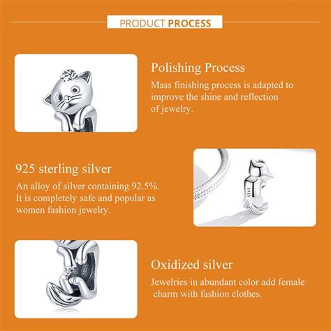 Kaufe Wostu Exquisite Cute Playful Fox Sterling Silber Charm