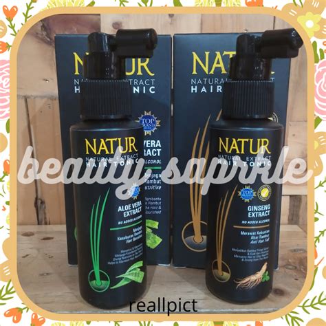 Natur E Natrural Extract Hair Tonic Ginseng Dan Aloe Vera Ml Natur E