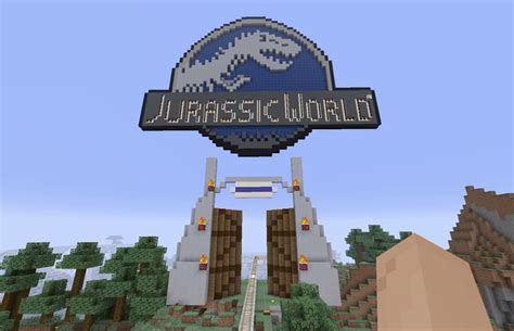 Minecraft Jurassic World Wallpaper