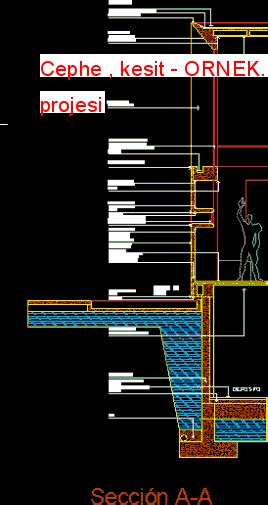 Cephe Kesit Dwg Projesi Autocad Projeler