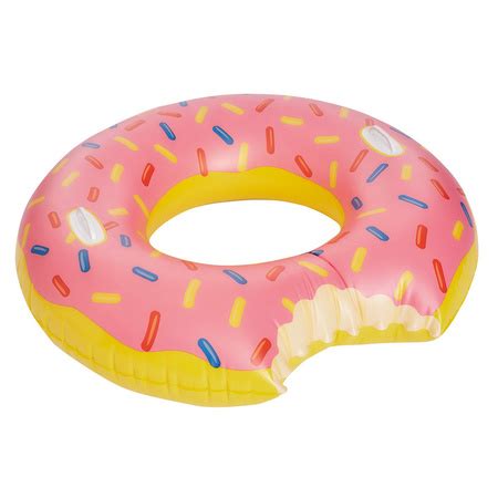 Grote Opblaasbaar Donut Zwemband Roze Cm Fun En Feest