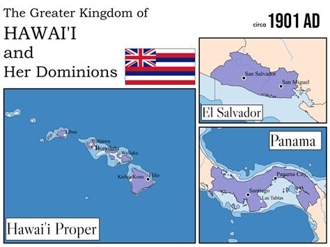 The Greater Kingdom Of Hawaii 1901 Imaginarymaps