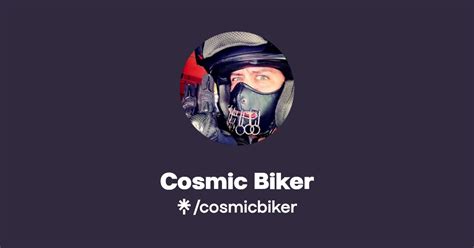 Cosmic Biker Instagram Facebook TikTok Linktree