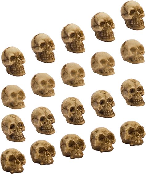 20 Pieces Halloween Skulls Realistic Looking Mini Skulls