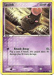 Pokemon EX Emerald Common Card Spoink 65 106 EBay