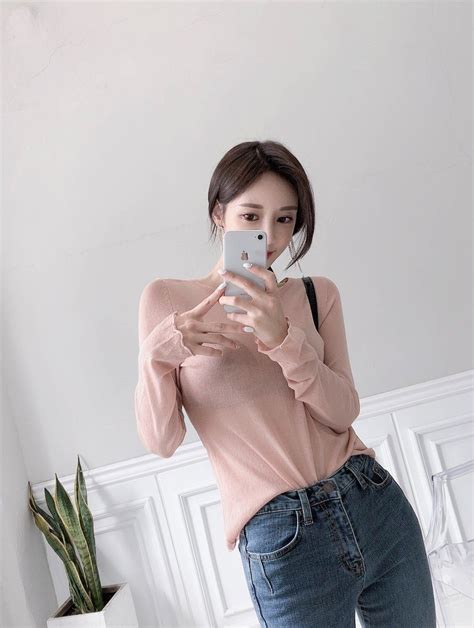 Penshoppe Turtle Neck Blouse Jeans Long Sleeve Sweaters Sleeves