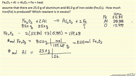 Calculate Mass Of Product Formed Example Youtube