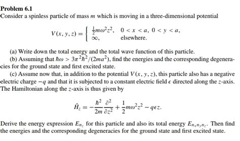 Problem Consider A Spinless Particle Of Studyx