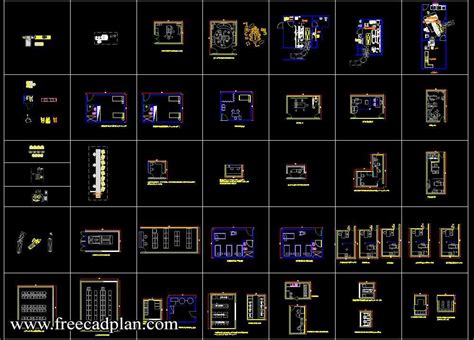 Hospital Furniture CAD Blocks 2d Dwg Model Free Cad Plan