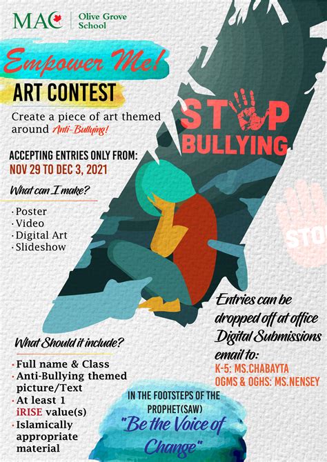 MAC OGS Anti-Bullying Poster Competition – Olive Grove School