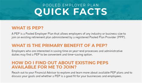 Pep Quick Facts