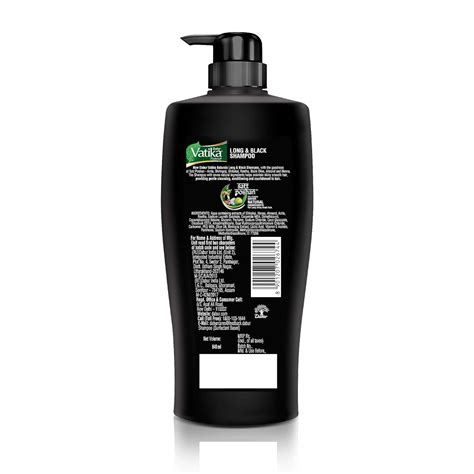 Dabur Vatika Long Black Shampoo 640ml With Amla Bhringhraj I