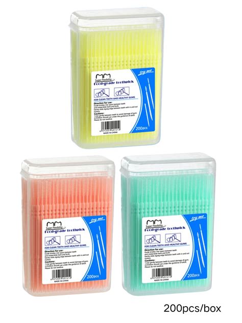 Box Of Pcs Toothpicks Disposable Household Boxed Portable Ultra