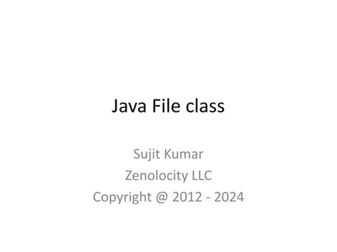 Java File Paths Ppt