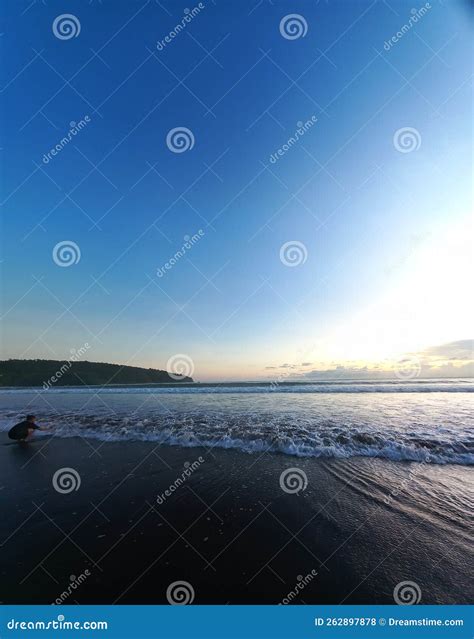 A Great Sunrise Beautiful Scenery Beach Stock Photo - Image of beach ...