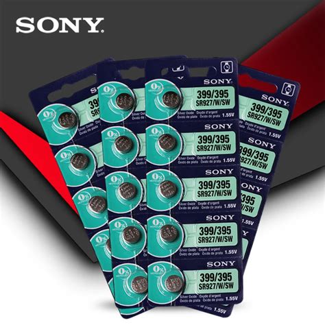 3 шт Новинка sony 395 SR927SW 399 SR927W LR927 AG7 1 55 V батарея для