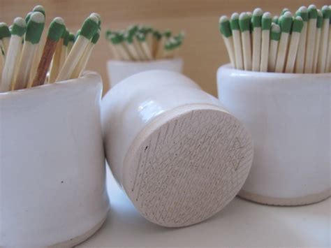 Match Striker White Handmade Ceramic Match Holder With Etsy