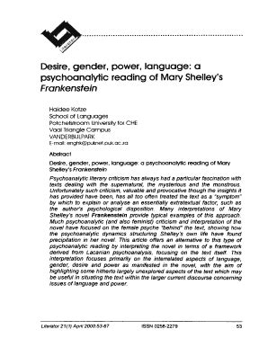 Fillable Online Desire Gender Power Language A Fax Email Print