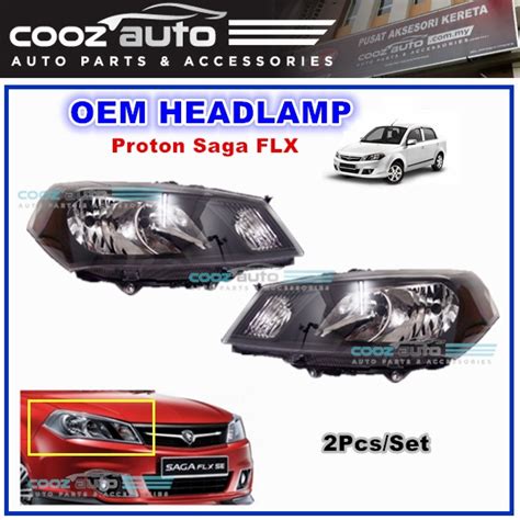 Proton Saga FL FLX Front Right Left HeadLamp Head Lamp Light No Bulb