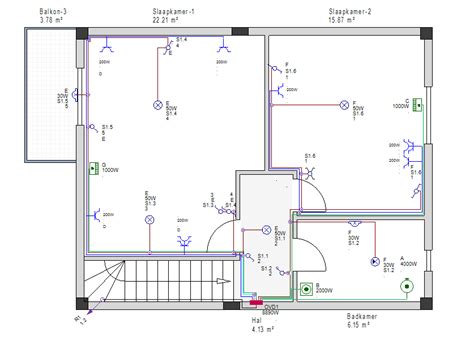 Elektrisch Schema Huisinstallatie Eendraadschema Symbolen Elektrisch