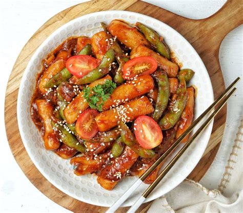 Korean Foods Stir Fry Tteok Bokki Stock Photo Image Of Korean Cook