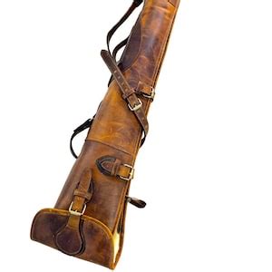 Handmade Leather Shotgun Case Rifle Scabbard Gun Sling Rifle Slip