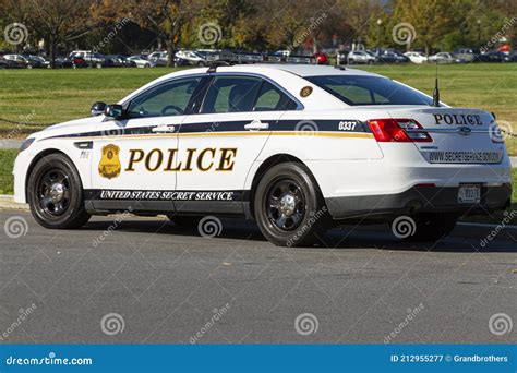 A Ford Police Interceptor Car Used By The Uniformed Division Of The