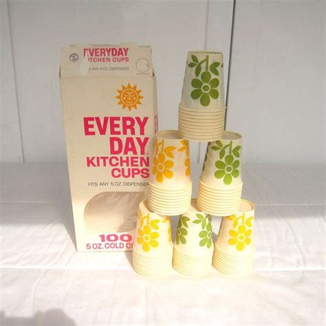 Dixie Cups 5 Ounce Quantity 60 Everyday Retro Kitchen Cups Etsy