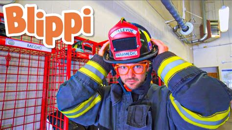 Blippi Blippi Explores Fire Trucks Educational Videos For Images