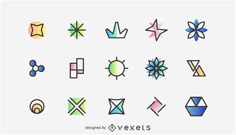 Simple Logo Elements Collection Vector Download