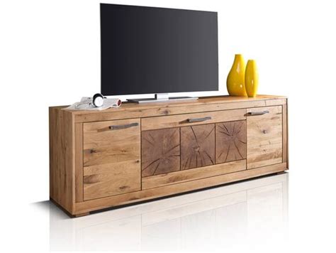 WINSTON II Highboard Material Massivholz Wildeiche geölt