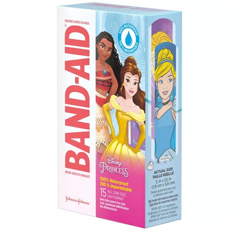 Band-Aid Disney Princesses Waterproof Adhesive Bandages - Shop Bandages ...