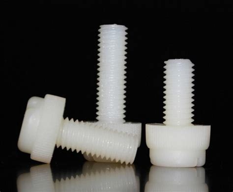 White Plastic Nylon Slotted Cheese Head Machine Screws M To M Ebay