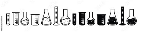 Laboratory Test Tube Icons Set Science Lab Icon Chemistry Medicals