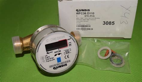 QUNDIS Wasserzähler WFC36 D110 Funk Kaltwasser 30C QN 1 5 m³ h eBay