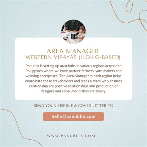 panublix  linkedin panublix  hiring area manager  western