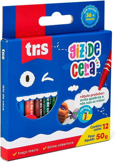 Giz Cera Fino Cores Papelaria Unio