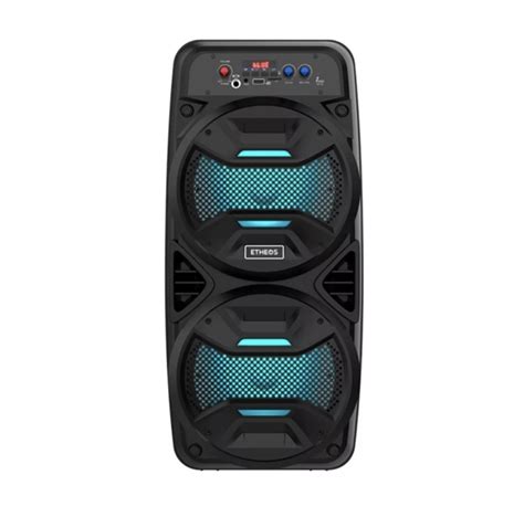 Parlante Portátil Bluetooth Doble 6 5 Pulgadas Radio Fm ETHEOS