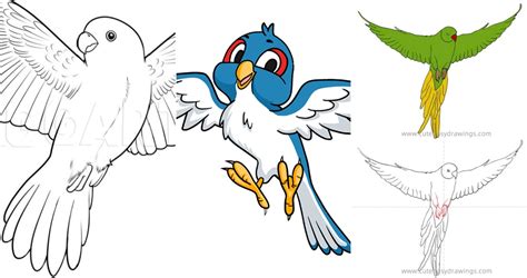 20 Easy Flying Bird Drawing Ideas - How To Draw A Flying Bird