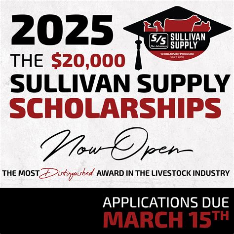 Only 3 days left to apply – Apply for the Distinguished Sullivan Supply ...