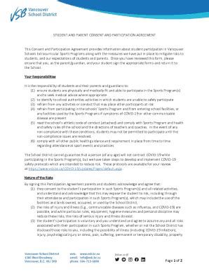 Fillable Online Athlete Parent Consent Agreement Docx Fax Email Print