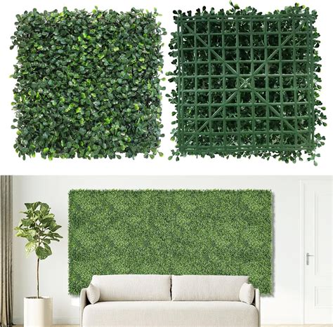 Dopgib Artificial Grass Wall Backdrop10x 1016p Boxwood Faux Green Wall Panels