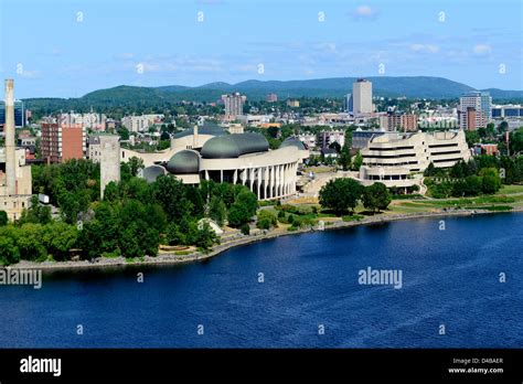Gatineau A Quebec - Gatineau quebec across the ottawa river as viewed hi-res stock ...